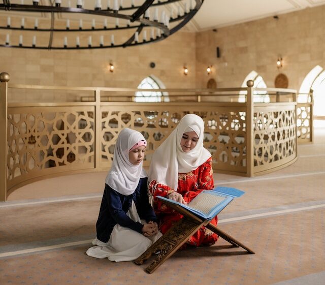 Quran female teacher and student